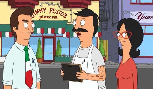 Bob talks to Jimmy Pesto in Bob's Burgers