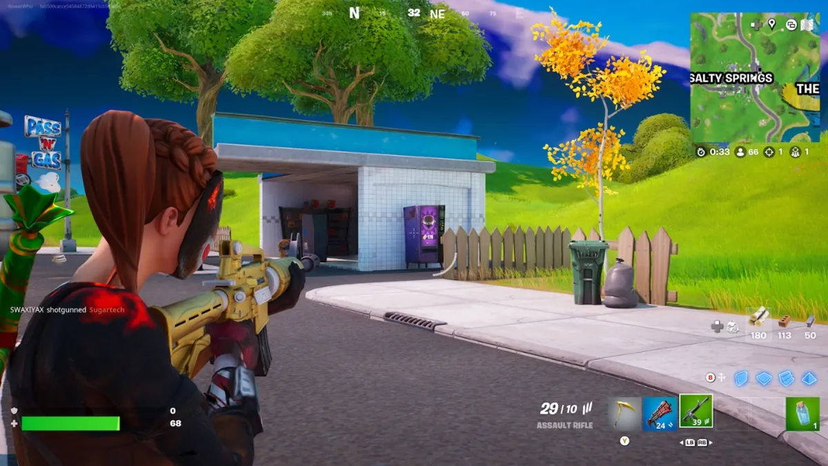 a vending machine at salty springs