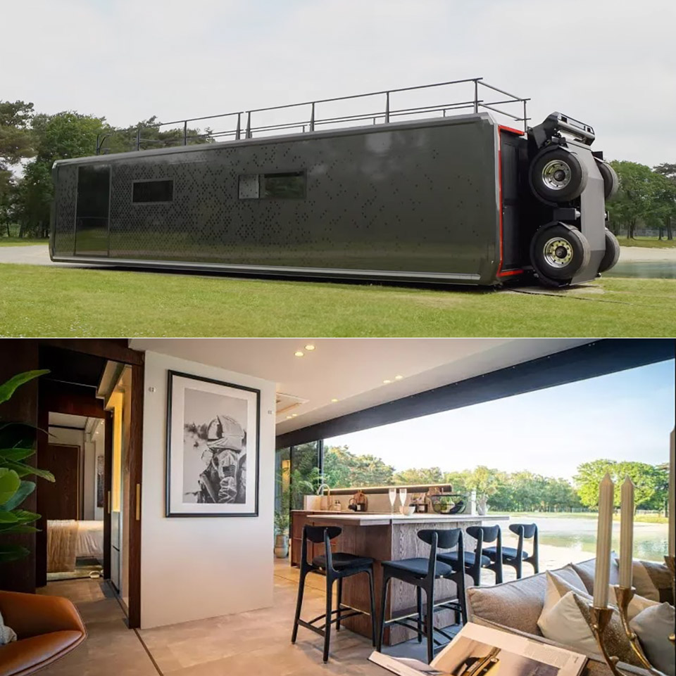 Expandable Moving Spaces Luxury Mansion on Wheels